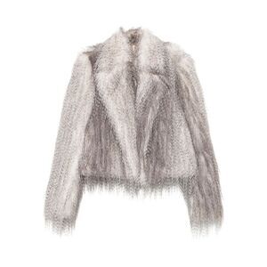 Giuseppe Di Morabito Grey Jackets - Faux Fur & Shearling Jackets Women